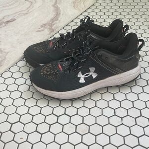 Under Armour Black and White Running Shoes